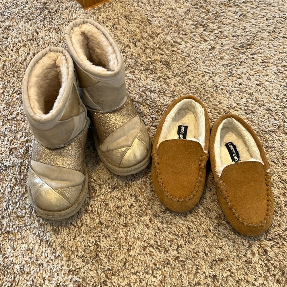 Toddler girls Ugg and slipper bundle